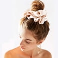 thumbnail image 3 of Scrunchies CEELGON Big Real Silk para mujer, 16 cm, paquete de 6, 3 of 6