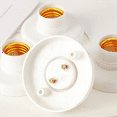 thumbnail image 5 of 20Pcs E27 Plastic Screw Lamp Holder Round Lamp Holder Bulb Socket Holder Adapter, 5 of 7