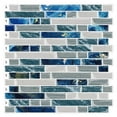 thumbnail image 1 of 10-Sheet Peel and Stick Backsplash for Kitchen Bathroom Stick on Backsplash Blue Tile 12""x12"", 1 of 5