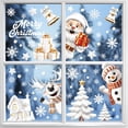 thumbnail image 2 of Bewildely 9 piezas pegatina adhesiva para ventana navideña muñeco de nieve pegatina adhesiva para ventana navideña de doble cara Kits de decoración para fiestas D, 2 of 6