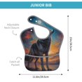 thumbnail image 4 of Kdxio Moonlit Night Sky Wolf Bibs For Babies, Baby Bibs for Eating, Toddler Bibs, Waterproof Bibs, Feeding Bibs, for Toddlers, Boys, Girls, 4 of 8