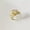 golden, variant on Oval Irregular Ring Transparent Acrylic Ring Water Drop Resin Rings Korean I --coffee