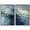 Black Frame, variant on Navy Luster Veins Set Canvas Print Sage Gold Wall Art Set by Art Remedy, Gold Frame, 16 x 24