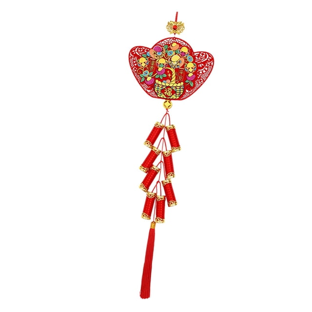 Colgante de año Nuevo Chino, personaje de Fu chino, decoración de escena de pared, decoraciones, colgante de bendición para ambiente festivo