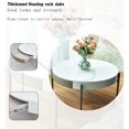thumbnail image 4 of Sintered Stone Top & Drawer Storage - Round Coffee Table for Office and Home Use, 4 of 6
