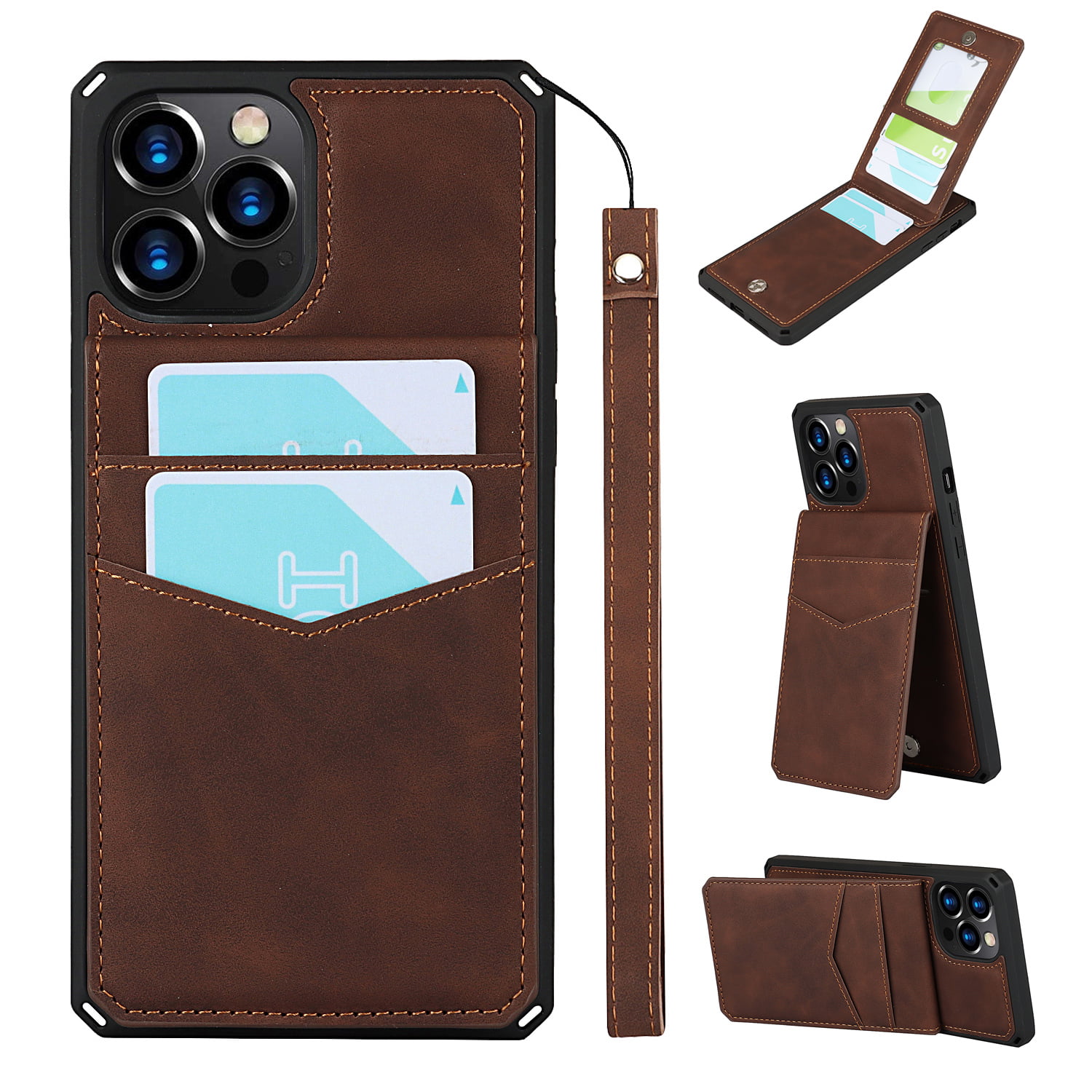 Allytech Case for iPhone 12 6.1 inch, Luxury Leather Women Wallet