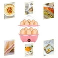 thumbnail image 7 of GYDEK Rapid Egg Cooker Electric for Hard Boiled, Poached, Scrambled Eggs, Omelets, Steamed Vegetables, Seafood, Dumplings, 14 Capacity, with Auto Shut Off Feature,Pink, 7 of 7