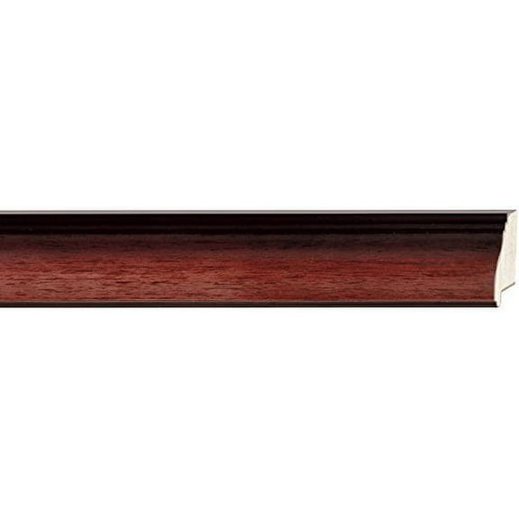 Picture Frame Moulding (Wood) 18Ft Bundle - Traditional Mahogany Finish - 1.625" Width - 9/16"