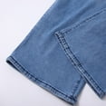 thumbnail image 6 of Women's Sweatpant Jeans, High Waisted Wide Leg Pull On Pants, Stretchy Straight Leg Denim Pants, Casual Joggers That Look Like Jeans for Lounge, Daily Wear and Outfits-Light Blue, 6 of 9