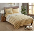 thumbnail image 5 of Nestl Twin Sheets Sets, 3 Piece 1800 Series Deep Pocket Twin Bedding, Soft Microfiber Kids Bedding Set, Burberry Taupe, 5 of 5
