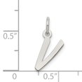 thumbnail image 2 of 925 Sterling Silver Dainty Letter V Initial Nom Monogramme Collier Pendentif Pendentif, 2 of 6