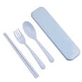 thumbnail image 3 of 3 In 1 Spoon Fork Chopsticks Set Organizer dinnerware set Box Plastic Tableware Wheat Dissolvabitity Dinnerwear, 3 of 8