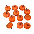 thumbnail image 2 of 12 Pcs Mini Citrouilles Réalistes pour Récolte Bricolage Décoration de Fête Festival Orange, 2 of 6