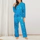 thumbnail image 2 of Fotbe Winter With Snowflakes Conjunto de Pijama de Manga Larga para Mujer con Estampado, Ropa de Dormir de 2 Piezas, Conjunto de Casa Suave y Cómodo con Bolsillos-Large, 2 of 7