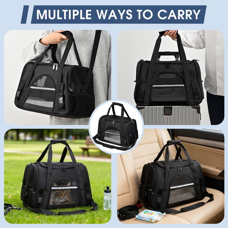 Folding Soft-Sided Pet Travel Carrier with Removable Mat photo 6