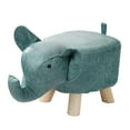 thumbnail image 4 of Animal Footstool Sofa Tea Stool Cute Wooden Cartoon Storage Ottoman Stool Stool blue, 4 of 9
