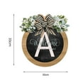 thumbnail image 6 of Sunjoy Tech Doorplate Garland Easy to Hang Colorfast Surname Letter Burr-free Wooden Optional Last Name Year Round Front Door Wreath Door Supply, 6 of 8