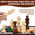 thumbnail image 4 of Juego de ajedrez Agirlgle, tablero plegable de madera de 15 pulgadas con almacenamiento, 4 of 7