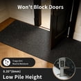 thumbnail image 5 of MIDUORUG Solid Black Runner Rug 3'×8' Non Slip Rubber Back Area Rugs for Indoor Outdoor Hallway Kitchen, 5 of 7