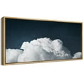 thumbnail image 5 of IDEA4WALL Extra Large Framed Canvas Print Wall Art Cumulus Cloud Elegance Majestic Sky Artwork Nature Wilderness Fine Art Decor Rustic Antique Painting for Home Decoration - 60"x30", 5 of 5