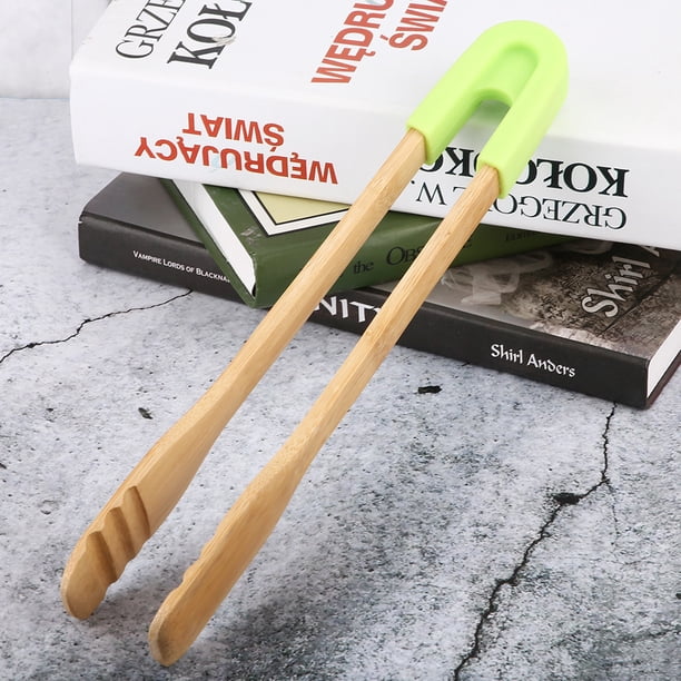 Pinzas para alimentos, pinzas de madera para barbacoa, pinzas de cocina para Buffet, pinzas para carne, compactas y ligeras Jadeshay A