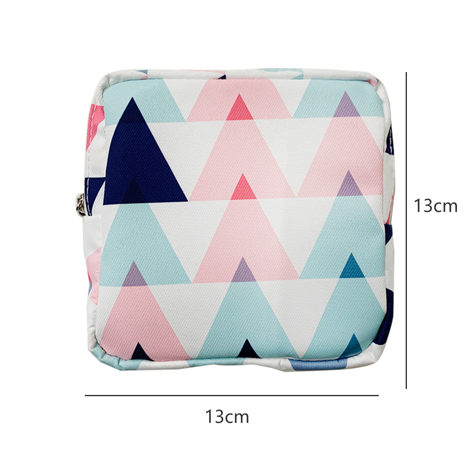 SJENERT 1Pc Women Zipper Portable Tampon Storage Bag, Multipurpose Sanitary  Pad Toiletry Bag Headphone Case Purse Mini Travel Organizer 