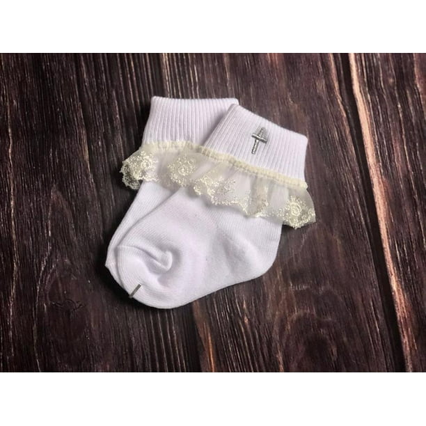Laurenza's Girls Baptism Socks, Baptism Socks, Socks, Special