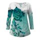 thumbnail image 3 of Ichuanyi liquidación de túnicas de talla grande para mujeres camisas de impresión de impresión Flowy verano botones plisados túnicas ICHUANYI WER202308217001, 3 of 5