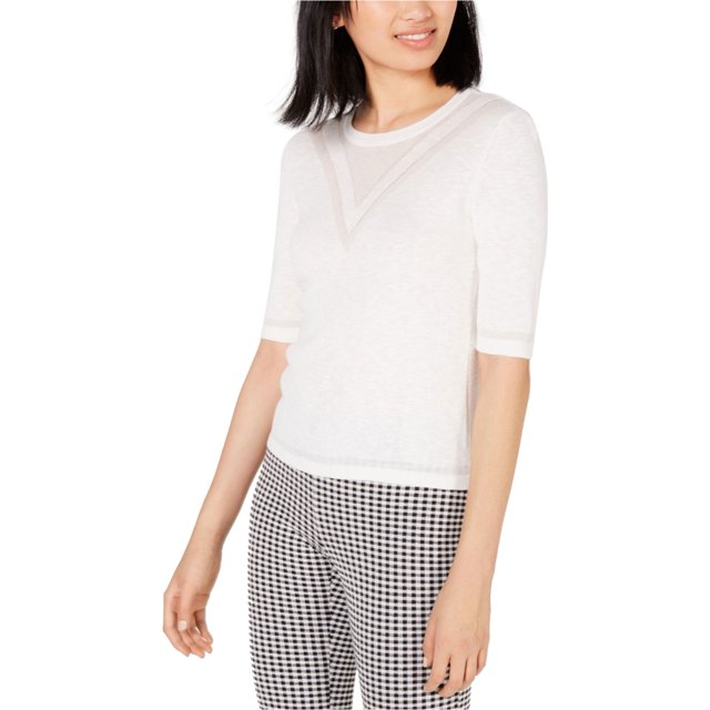 maison Jules Chandail-Over pour Femmes Intarsia, Blanc, Petit