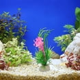 thumbnail image 6 of Unique Bargains 1pcs Fish Tank Aquarium Decorations Plants Pink 5.12" Plastic Plants for Aquarium Decor, 6 of 7