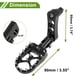 thumbnail image 4 of Espejos de pie de motocicleta Unique Bargains para Harley Sportster Dyna Softail Touring, reposapiés de pie, pedal de pie de aleación de aluminio negro, 1 par, 4 of 7