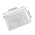 thumbnail image 3 of Estuche para lápices de 3 anillas con cremallera | Bolsa transparente de PVC para documentos | Estuche para bolígrafos de gran capacidad con carpeta desmontable para archivadores, 3 of 3