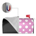 thumbnail image 2 of Naloa Purple And White Polka Dot Mailbox Covers Magnetic Post Box Cover Post Letter Box Cover Garden Decor-25.5x21 in, 2 of 8