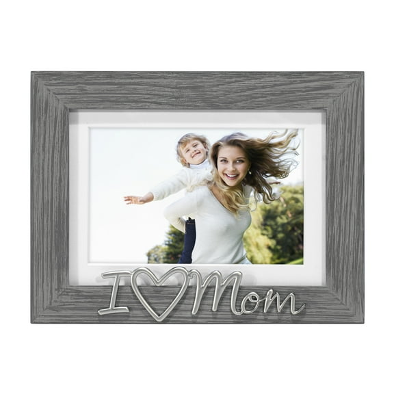 Malden International Designs I Heart Mom Distressed Woods