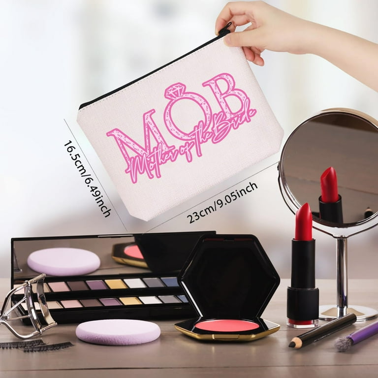 WCGXKO Mother of The Bride Gift From Bride Mob Mother of The Bride Makeup Bag For Mom On Wedding Day Mother of The Bride Bag C20 Walmart