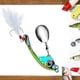 thumbnail image 5 of Cebo Señuelos artificiales Lentejuelas giratorias Wobbler Cebo Accesorios de pesca (Estilo A 9G), 5 of 8