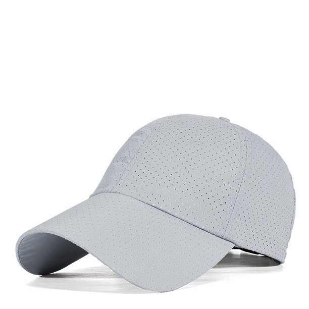 Gorra de béisbol deportiva de malla transpirable con protección solar de secado rápido para hombres y mujeres para exteriores de primavera y verano