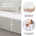 thumbnail image 6 of Modular Sectional Sofa with Chaise, Chenille Cloud Couch Deep Seat Modern L-Shape Living Room Furniture, Cream Upholstered Free Combination No Assembly Required, 6 of 9