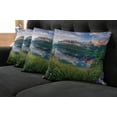 thumbnail image 2 of Ambesonne Mountain Throw Pillow Cover 4 Pack, Sunny Summer Morning, 16", Multicolor, 2 of 6