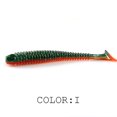 thumbnail image 1 of Cebo blando Luya para peces, hilo de cola en T, doble color, olor a sal, 6,3 cm/8 cm/9,7 cm, 1 of 5