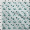 thumbnail image 3 of oneOone Polyester Spandex Baby Blue Fabric Florals Quilting Supplies Print Sewing Fabric By The Yard 56 Inch Wide-Z4I, 3 of 4