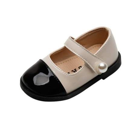

Baby Girls Leather Shoes Princess Shoes Fashionable All-match Flat Shoes