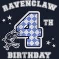 thumbnail image 2 of Girl's Harry Potter Ravenclaw 4th Birthday  Graphic Tee Navy Blue Medium, 2 of 4
