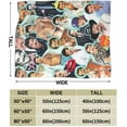 thumbnail image 4 of Blanket Tom Selleck Soft and Comfortable Warm Fleece Blanket for Sofa,Office Bed car Camp Couch Cozy Plush Throw Blankets Beach Blankets, 4 of 6