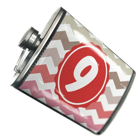 

NEONBLOND Flask Monogram 9 Soft Pink Grey Chevron