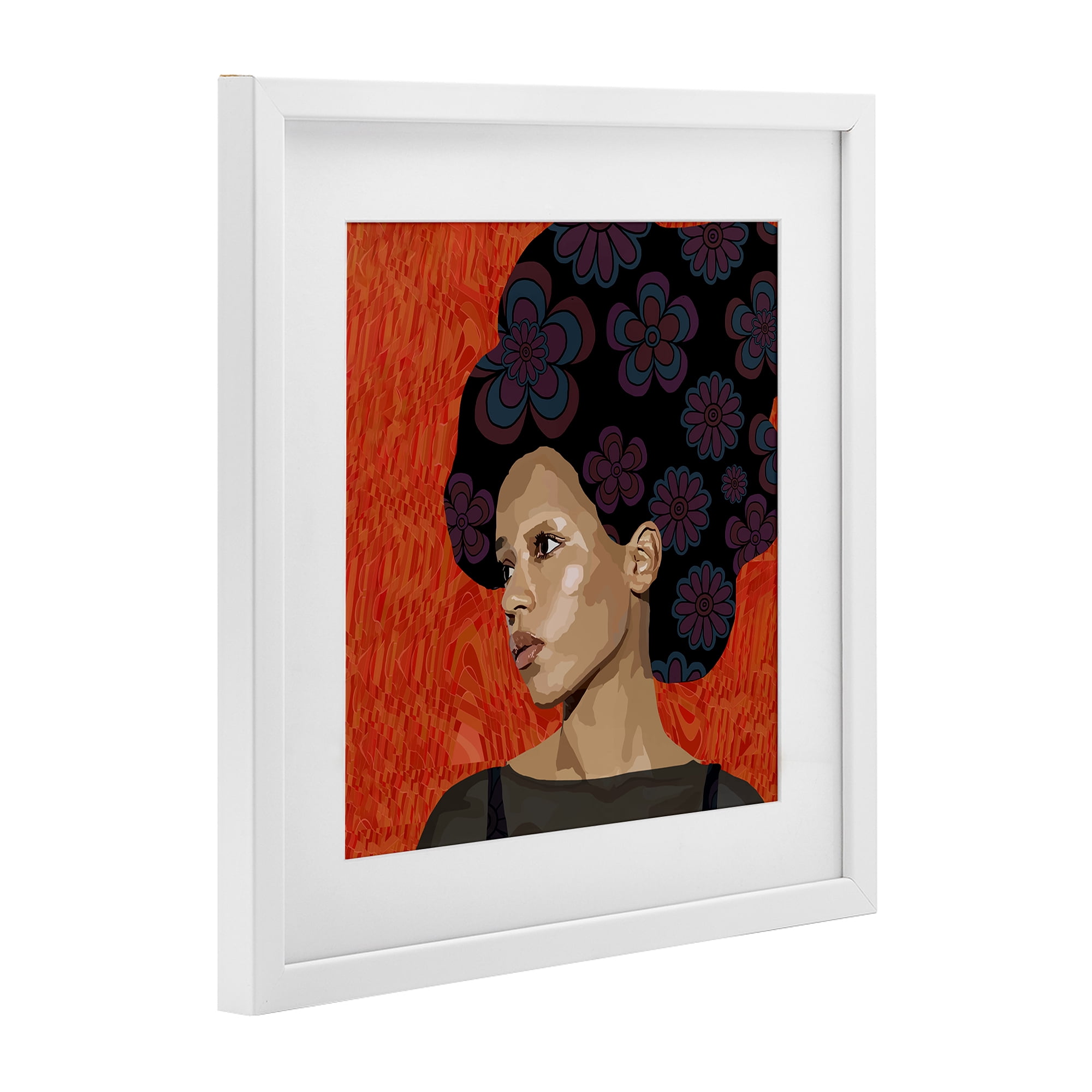 Stupell Industries Portrait Of A Dreamer White Framed Print Under Glass, design by Lynnda Rakos
