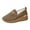 Brown, variant on Women's Classic Platform Wedge Slip on Penny Loafers Spring Fall Fashion Casual Suede Chunky High Heels Walking Oxfords Non-Slip Work Sneakers for Woman Brown Size 6.5