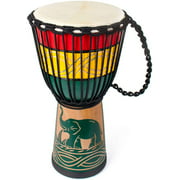 Drum Bongo Congo African Drum Stardard Mahogany Goatskin Drumhead Djembe