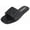 Black, variant on Berness Women’s Slide Sandals – Quilted Padded Strap Flat Sandals, Comfortable Slip-On Open Toe Casual Summer Slides SAANVI Royal Cobalt Blue 7