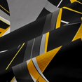 thumbnail image 5 of Homewish Yellow Abstract Lines Blackout Curtains Set of 2 (52x84 Each),Contemporary Aesthetic Curtain, 5 of 6